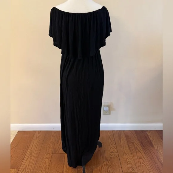 VERABENDI - Womens Off The Shoulder Ruffle Maxi Dress - Picture 5 of 6